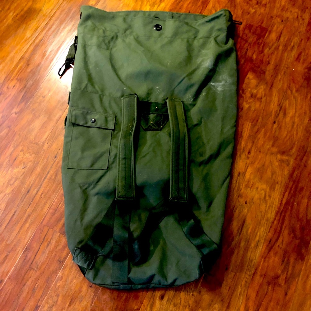 Army Duffle Bag with Shoulder Straps